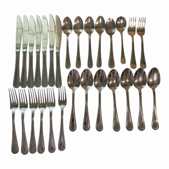 Gibson Other - Gibson Bead 18/0 Stainless Flatware Replacement Pcs Set Of 28